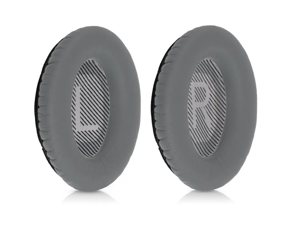 kwmobile 2x Ohr Polster für Bose Quietcomfort 35 35II 25 15 / QC35etc. Ohrpolster (Ohrpolster Kopfhörer - Kunstleder Polster für Over Ear Headphones)