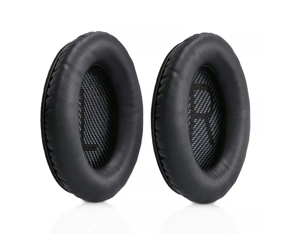 kwmobile 2x Ohr Polster für Bose Quietcomfort 35 35II 25 15 / QC35etc. Ohrpolster (Ohrpolster Kopfhörer - Kunstleder Polster für Over Ear Headphones)