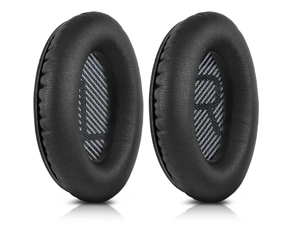 kwmobile 2x Ohr Polster für Bose Quietcomfort Kopfhörer (Ohrpolster Kopfhörer - Kunstleder Polster für Over Ear Headphones)