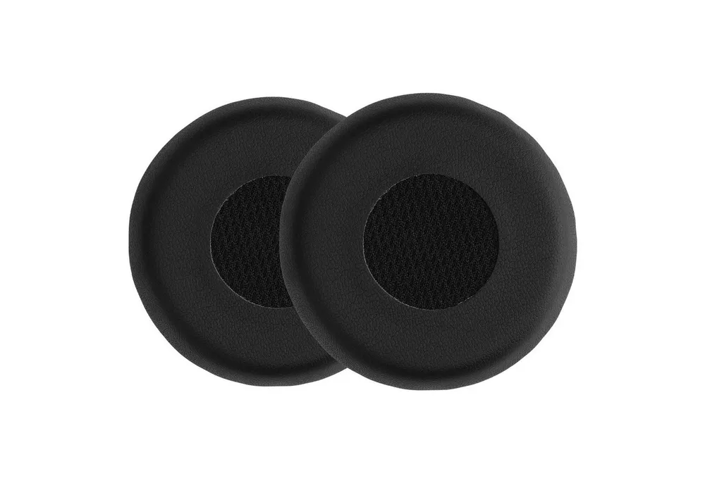 kwmobile 2x Ohr Polster für Jabra Evolve 75 Ohrpolster (Ohrpolster Kopfhörer - Kunstleder Polster für Over Ear Headphones)
