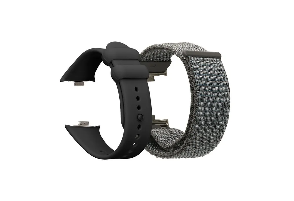kwmobile 2x Sportarmband für Xiaomi Redmi Watch 4 Armband Smartwatch, 2-tlg., Fitnesstracker Band Set aus TPU Silikon und Nylon