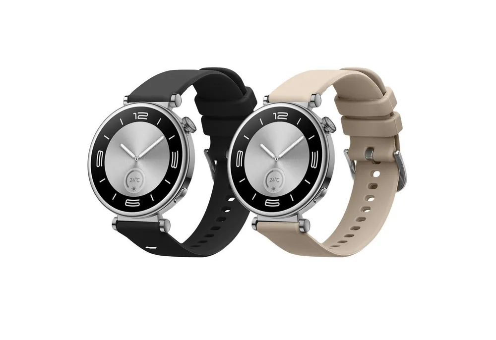 kwmobile 2x Uhrenarmband für Huawei Watch GT5 41mm / GT5 Pro 42mm / Watch GT4 Smartwatch, 2-tlg., Fitnesstracker Band Set aus TPU Silikon - Ersatzarmband Smartwatch