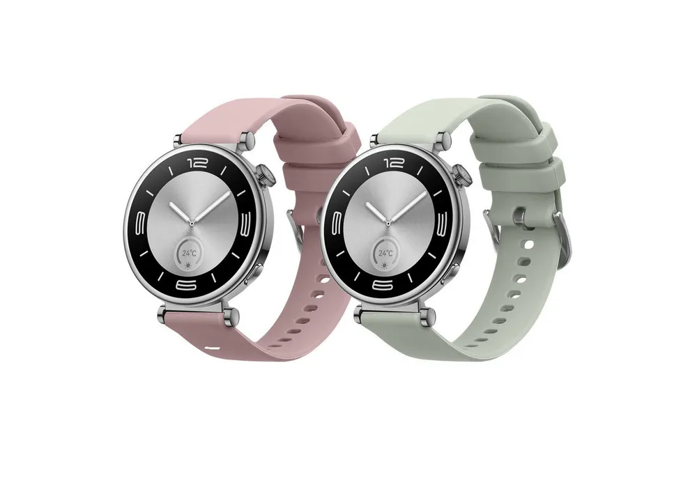 kwmobile 2x Uhrenarmband für Huawei Watch GT5 41mm / GT5 Pro 42mm / Watch GT4 Smartwatch, 2-tlg., Fitnesstracker Band Set aus TPU Silikon - Ersatzarmband Smartwatch