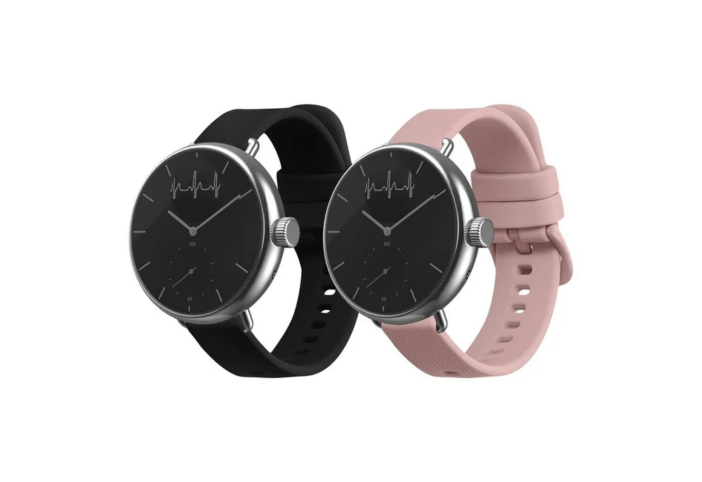kwmobile 2x Uhrenarmband für Withings ScanWatch 38mm / Steel HR 36mm / Move ECG Smartwatch, 2-tlg., Fitnesstracker Band Set aus TPU Silikon - Ersatzarmband Smartwatch