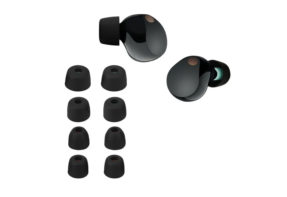 kwmobile 8x Ersatzpolster für Sony WF-1000XM5 / WF-1000XM4 Ohrpolster (4 Größen - Silikon Ersatz Ohrstöpsel für Sony In-Ear Headphones)