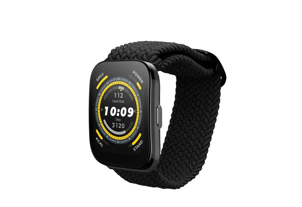 kwmobile Armband für 22mm Amazfit Bip 6 / Bip 5 Unity / Bip 5 / GTS 3 / Balance Smartwatch, 1-tlg., Nylon Fitnesstracker Sportarmband Band - Innenmaße von 14 - 22 cm