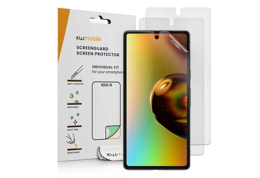 kwmobile Displayschutzfolie 3x Folie matt für Google Pixel 7a, 3 Stück, Schutzfolie Anti-Fingerabdruck Displayschutz Displayfolie entspiegelt
