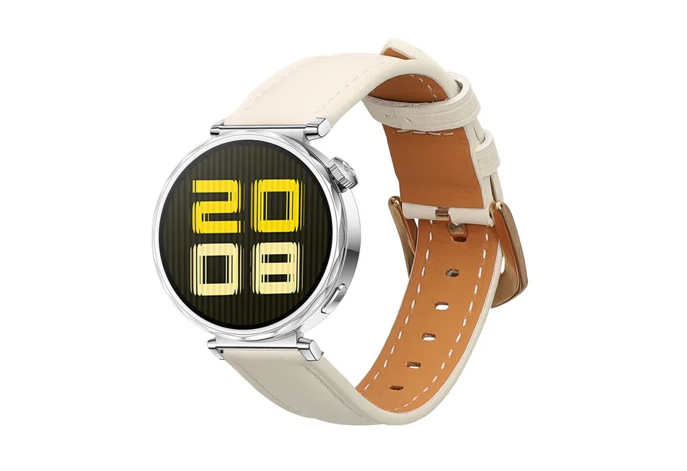 kwmobile Echtleder Armband für Huawei Watch GT5 41mm / GT5 Pro 42mm / Watch GT4 Smartwatch, 1-tlg., Ersatzarmband für Fitnesstracker - Wechselarmband Smartwatch
