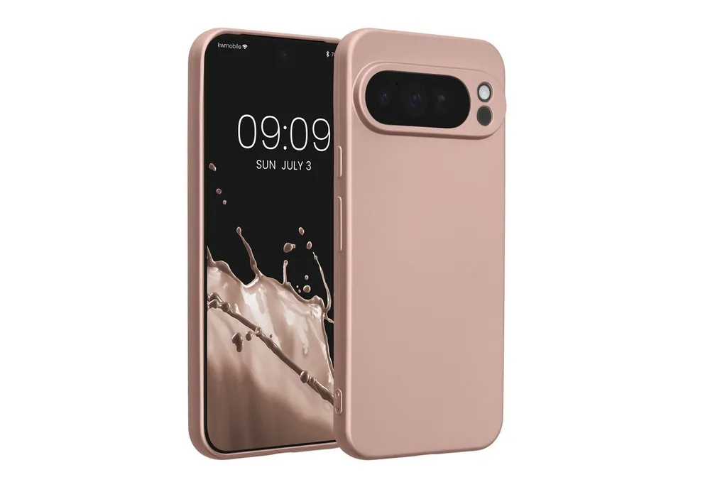 kwmobile Handyhülle Handyhülle für Google Pixel 10 Pro XL Hülle, weiche Silikon Case metallisch schimmernd - Schutzhülle Cover