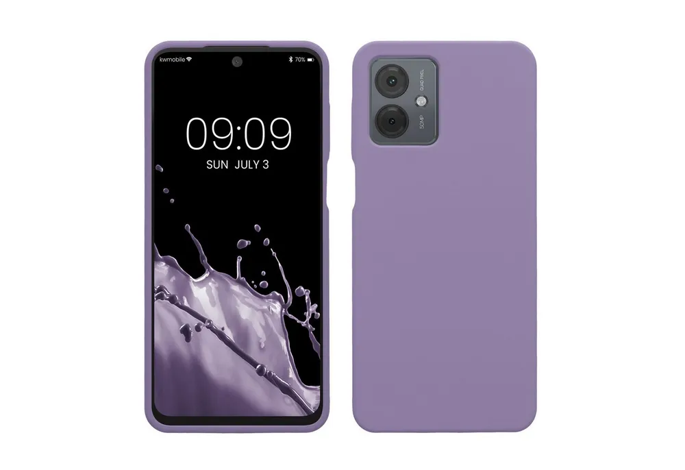 kwmobile Handyhülle Handyhülle für Motorola Moto G14 Hülle, Weiches Handy Silikon Case - Schutzhülle Cover