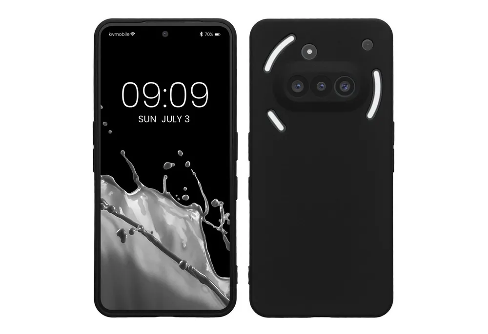 kwmobile Handyhülle Handyhülle für Nothing Phone 3a Hülle, Weiches Handy Silikon Case - Schutzhülle Cover