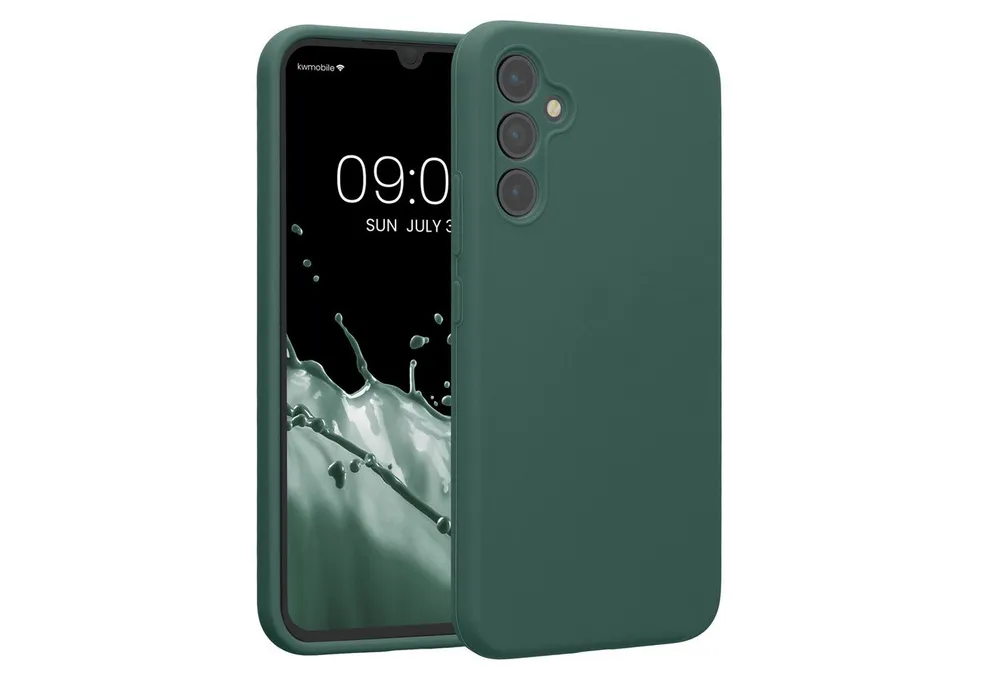 kwmobile Handyhülle Handyhülle für Samsung Galaxy A34 5G Hülle, Hülle Silikon gummiert - Handyhülle - Handy Case in Tannengrün