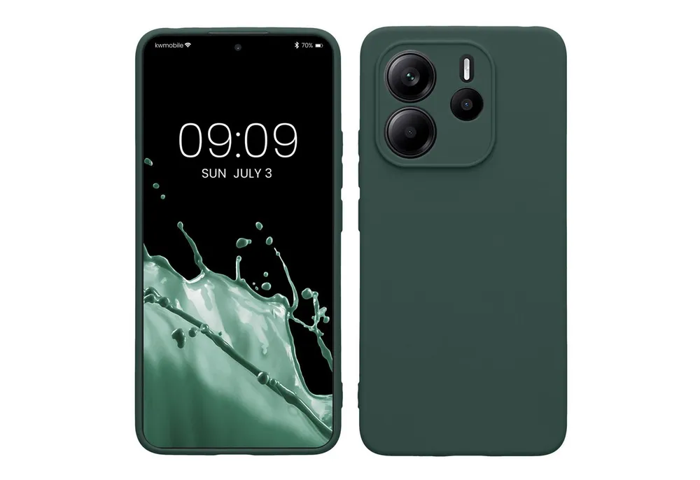kwmobile Handyhülle Handyhülle für Xiaomi Redmi Note 14 4G (Nicht für 5G) Hülle, Weiches Handy Silikon Case - Schutzhülle Cover