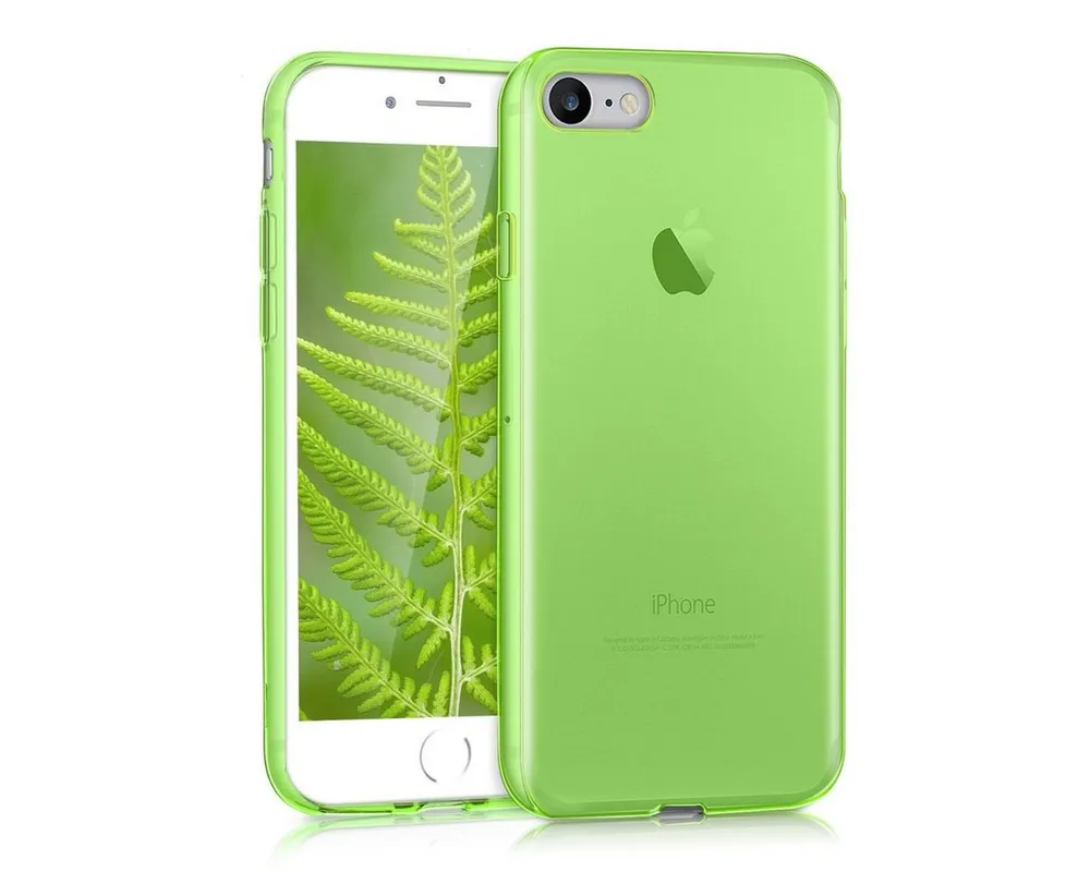 kwmobile Handyhülle Hülle für Apple iPhone SE / 8 / 7, Silikon Handyhülle transparent - Handy Case gummiert