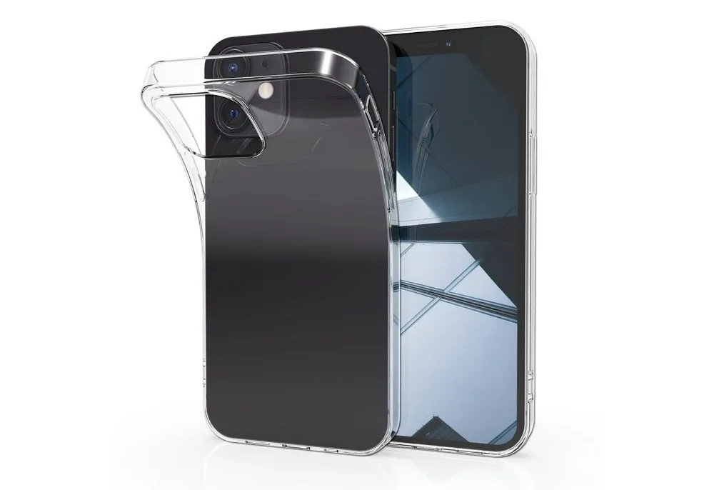 kwmobile Handyhülle Hülle für Apple iPhone 12 mini, Silikon Handyhülle transparent - Handy Case gummiert