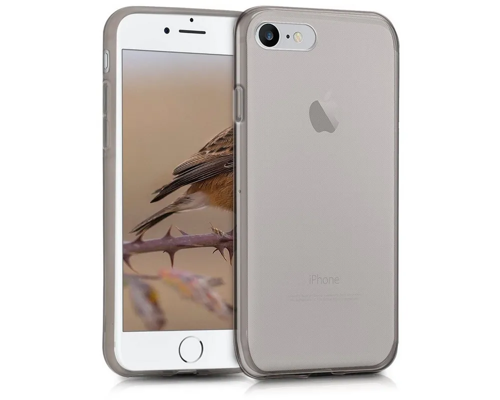 kwmobile Handyhülle Hülle für Apple iPhone SE / 8 / 7, Silikon Handyhülle transparent - Handy Case gummiert