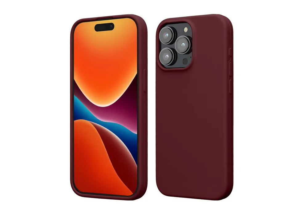 kwmobile Handyhülle Hülle für Apple iPhone 15 Pro Max, Hülle Silikon gummiert - Handyhülle - Handy Case Cover