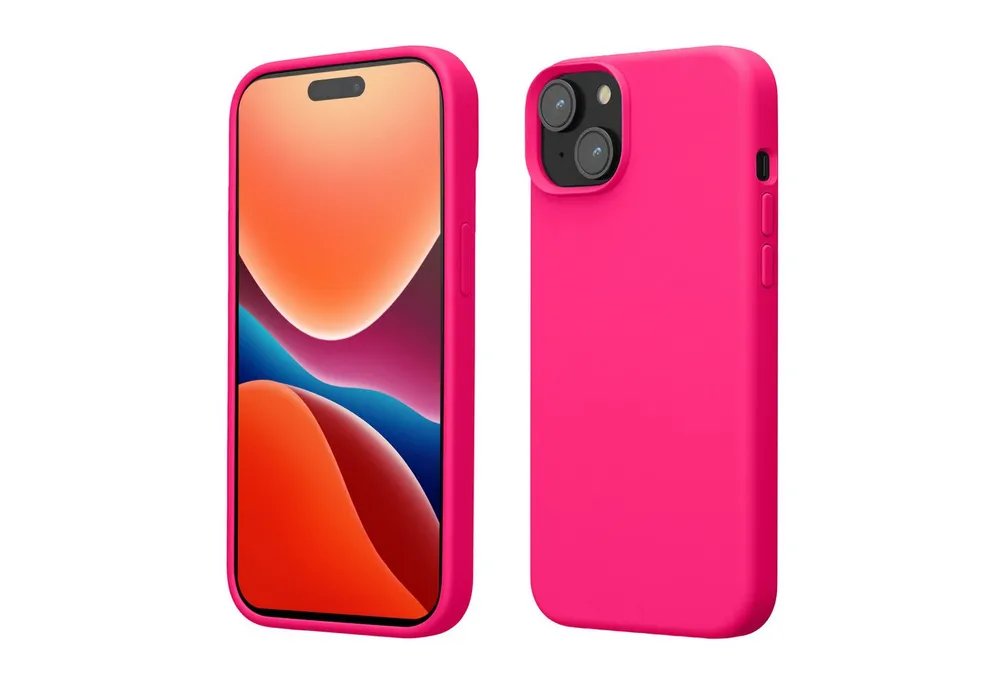 kwmobile Handyhülle Hülle für Apple iPhone 15, Hülle Silikon gummiert - Handyhülle - Handy Case Cover