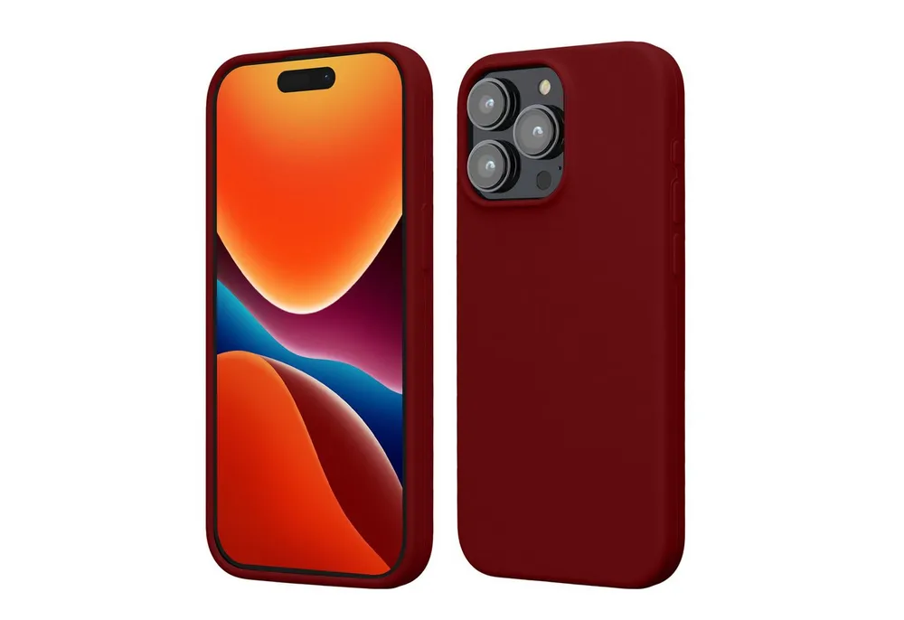 kwmobile Handyhülle Hülle für Apple iPhone 15 Pro Max, Hülle Silikon gummiert - Handyhülle - Handy Case Cover