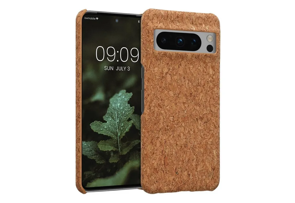 kwmobile Handyhülle Hülle für Google Pixel 8 Pro, Kork Handy Cover Case Schutzhülle