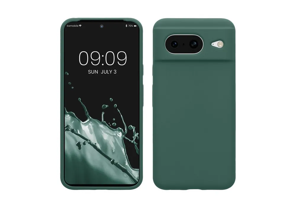 kwmobile Handyhülle Hülle für Google Pixel 8, Hülle Silikon gummiert - Handyhülle - Handy Case Cover