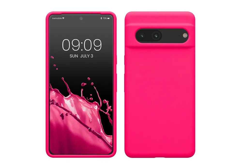kwmobile Handyhülle Hülle für Google Pixel 7, Hülle Silikon gummiert - Handyhülle - Handy Case Cover