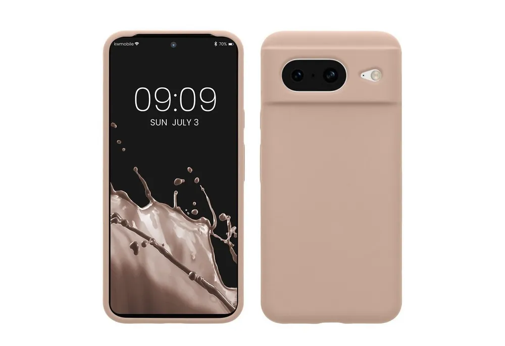 kwmobile Handyhülle Hülle für Google Pixel 8, Hülle Silikon gummiert - Handyhülle - Handy Case Cover