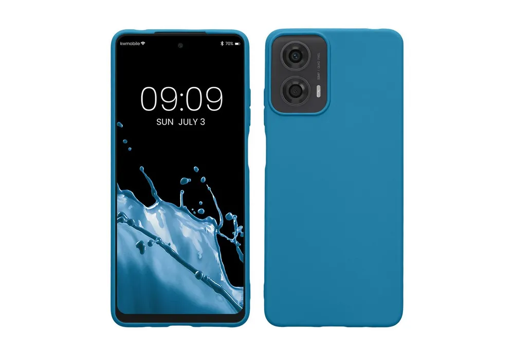 kwmobile Handyhülle Hülle für Motorola Moto G24 / E14 / G04 / G04s, Hülle Silikon - Soft Handyhülle - Handy Case Cover