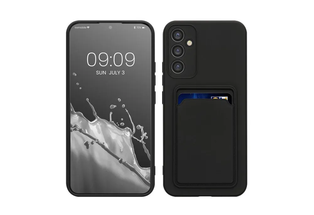 kwmobile Handyhülle Hülle für Samsung Galaxy A34 5G, Handyhülle mit Fach für Karten - Handy Cover Case