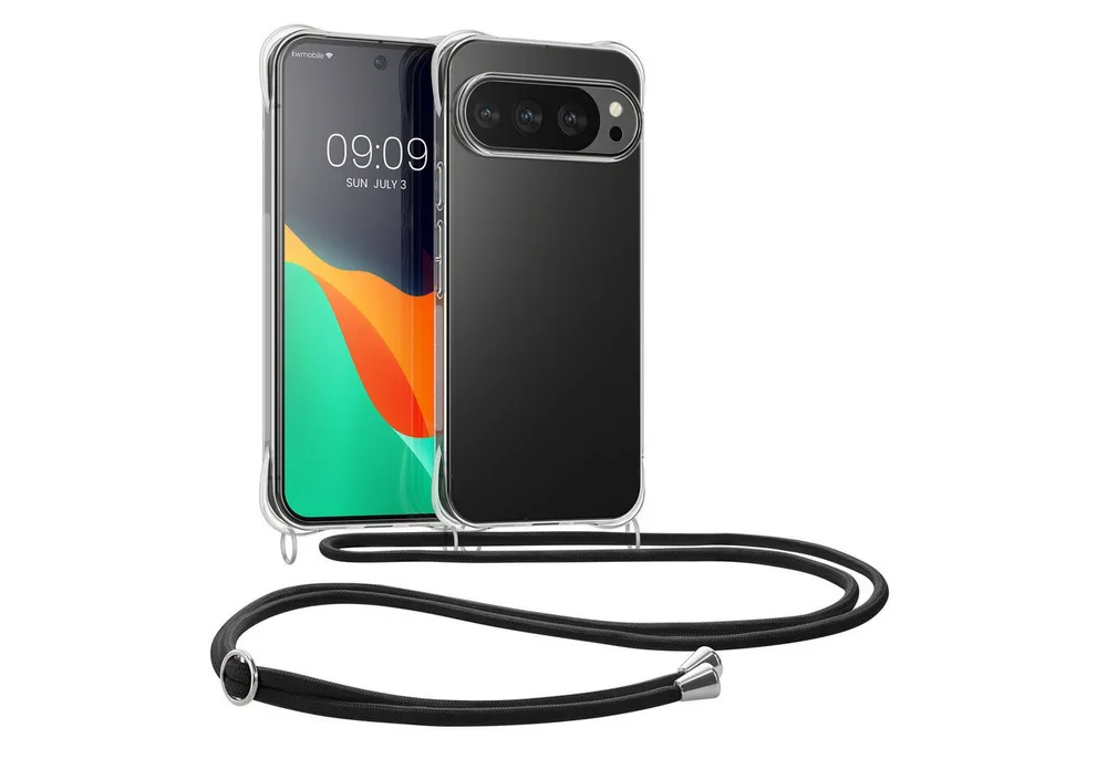 kwmobile Handyhülle Necklace Case für Google Pixel 10 / Pixel 10 Pro, Hülle Silikon mit Handykette - Band Handyhülle