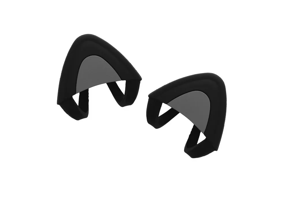 kwmobile Kopfhörer-Schutzhülle 2x Katzenohren Aufsatz für Overear Headphone, Deko Accessoire für Kopfhörer - Katzenkopfhörer Set von 2 - in Schwarz