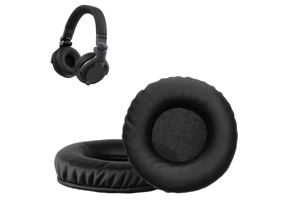 kwmobile Kopfhörer-Schutzhülle 2x Kunstleder Ohrpolster für Pioneer DJ HDJ-CUE1, Ersatz Ohrpolster Kopfhörer Ersatzpolster für Over Ear Headphones