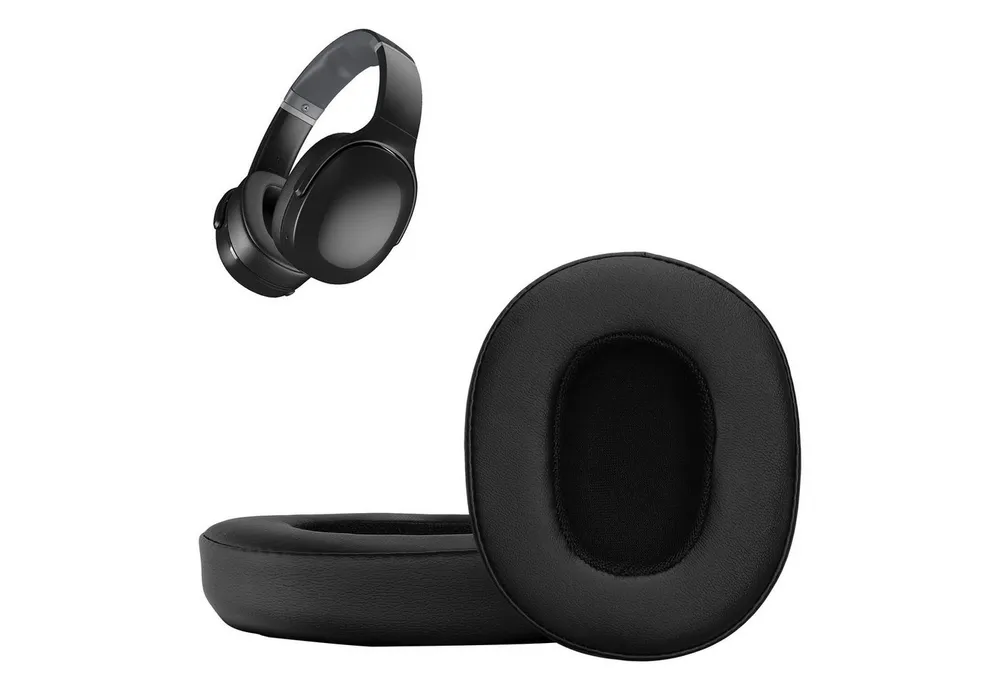 kwmobile Kopfhörer-Schutzhülle 2x Kunstleder Ohrpolster für Skullcandy Crusher Evo, Ersatz Ohrpolster Kopfhörer Ersatzpolster für Over Ear Headphones