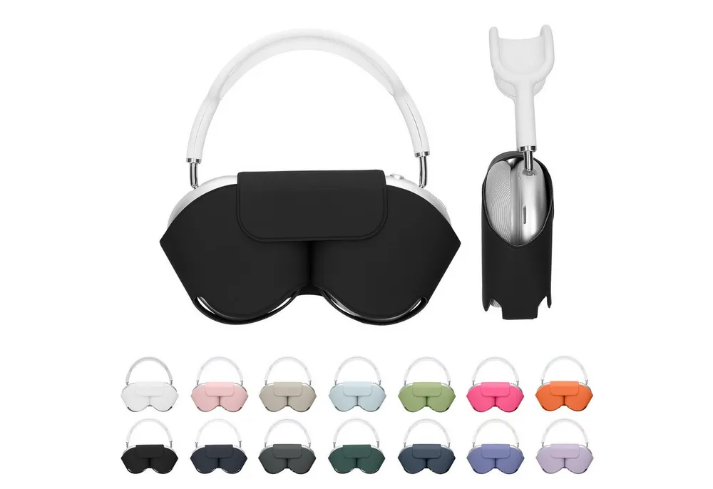 kwmobile Kopfhörer-Schutzhülle Hülle für Apple AirPods Max / AirPods Max 2 Case, AirPods Max / AirPods Max 2 Hülle Sleep Mode kompatibel