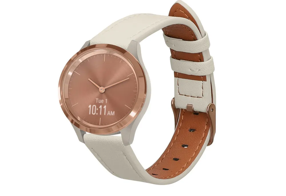 kwmobile kwmobile Echtleder Uhrenarmband für Garmin vivomove 3S / vivoactive 4S Smartwatch, 1-tlg., Leder Armband für Garmin vivomove 3S / vivoactive 4S