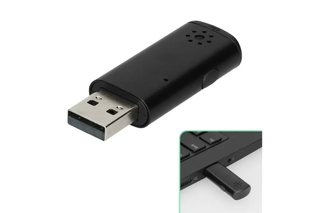 kwmobile Mikrofon USB PC Mikrofon für Laptop oder Desktop PC Notebook Mikrofon (1-tlg), USB A Port Mini USB Mikro für PC aus Kunststoff