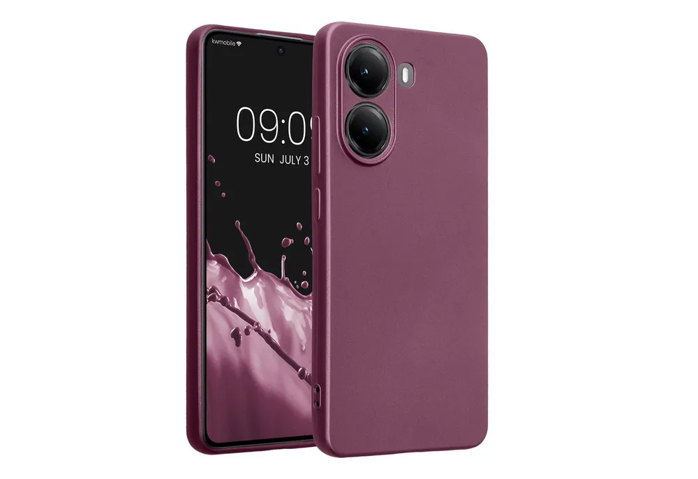 kwmobile Smartphone-Hülle Handyhülle für Xiaomi Poco X7 Pro 5G Hülle, weiche Silikon Case metallisch schimmernd - Schutzhülle Cover