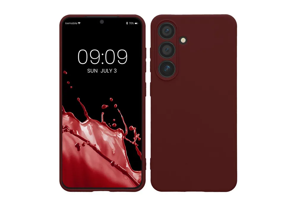 kwmobile Smartphone-Hülle Handyhülle für Samsung Galaxy S24 Hülle, Weiches Handy Silikon Case - Schutzhülle Cover