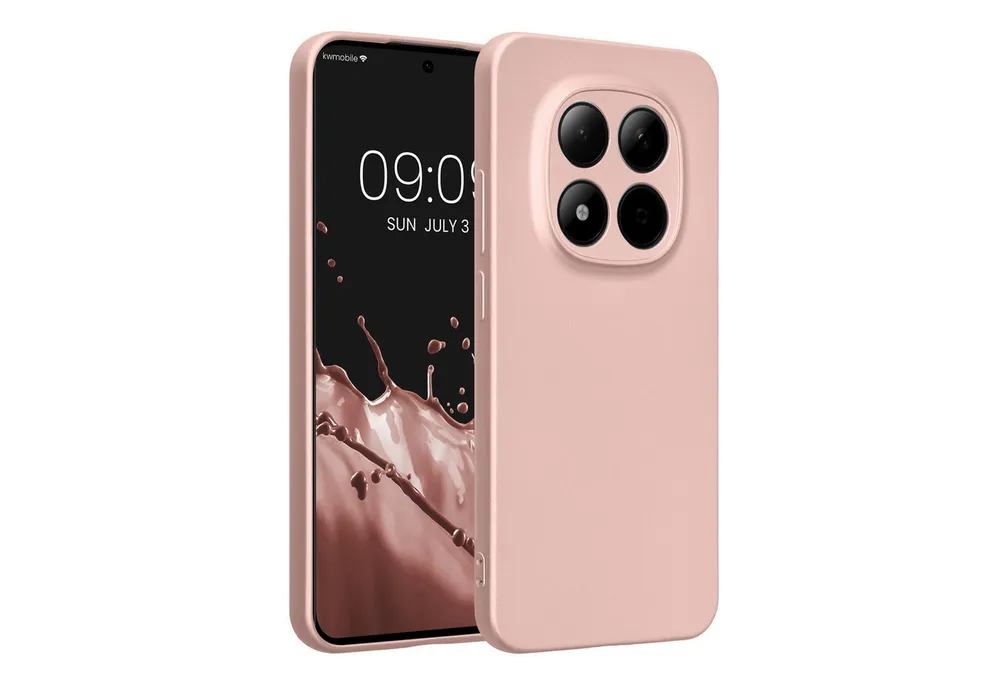 kwmobile Smartphone-Hülle Handyhülle für Xiaomi Redmi Note 15 Pro 5G Hülle, weiche Silikon Case metallisch schimmernd - Schutzhülle Cover