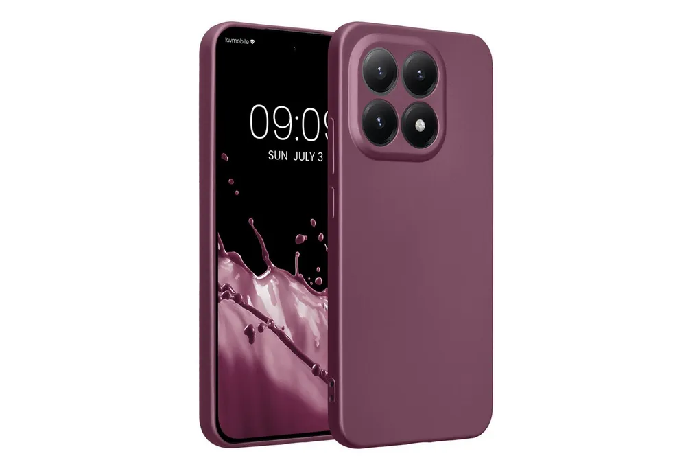 kwmobile Smartphone-Hülle Handyhülle für Xiaomi 15T Hülle, weiche Silikon Case metallisch schimmernd - Schutzhülle Cover