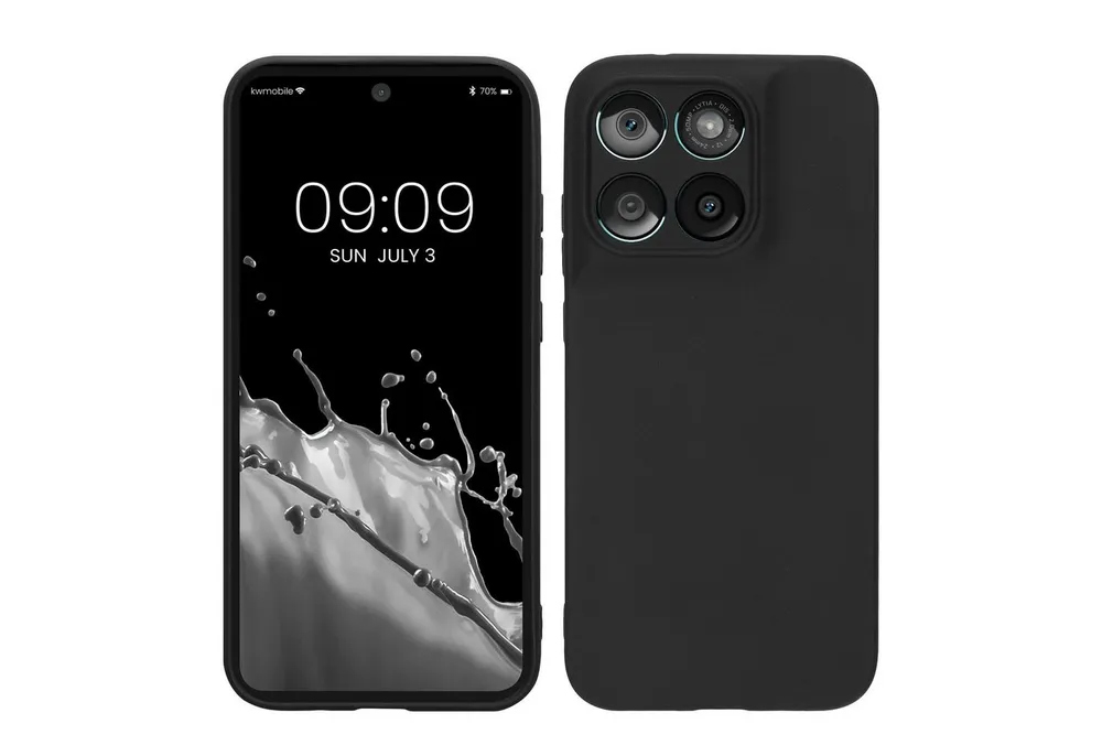 kwmobile Smartphone-Hülle Handyhülle für Motorola Moto G67 / G77 / G87 Hülle, Weiches Handy Silikon Case - Schutzhülle Cover