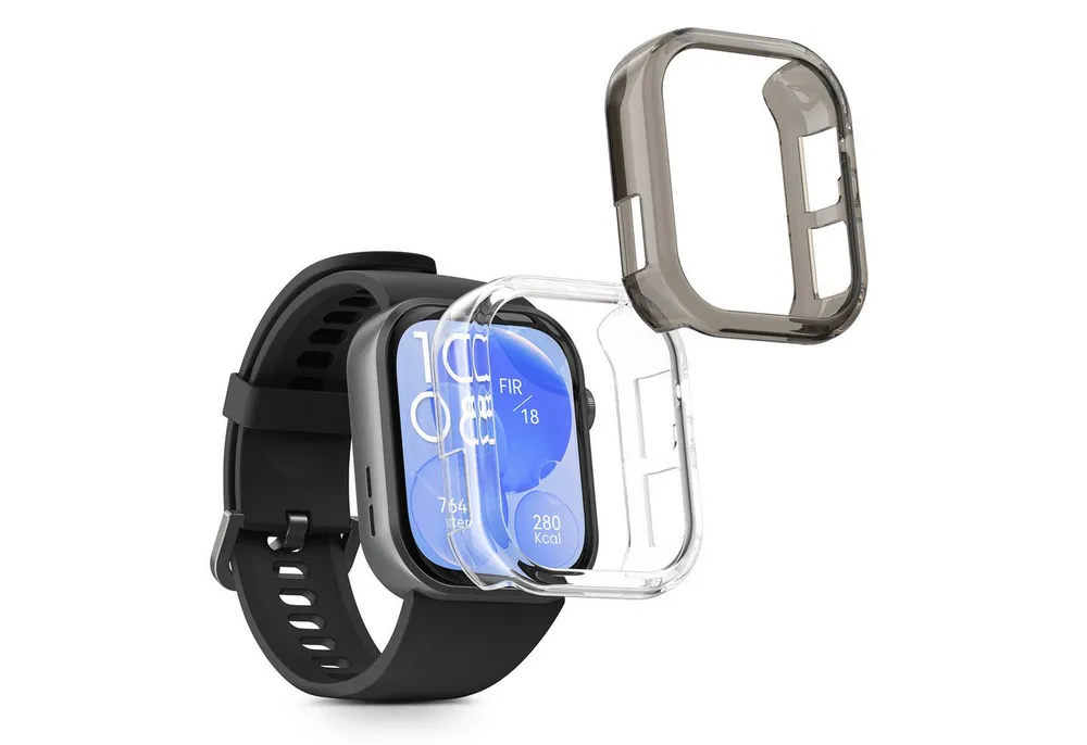 kwmobile Smartwatch-Hülle 2x Schutzhülle für Huawei Watch Fit 3, Fitness Tracker Gehäuse Hülle klar