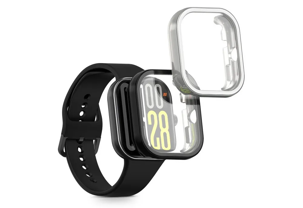 kwmobile Smartwatch-Hülle 2x Silikon Hülle für Xiaomi Redmi Watch 5 / Redmi Watch5 eSIM, Schutzhülle Fullbody Display Cover Set aus Silikon