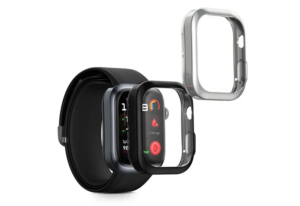 kwmobile Smartwatch-Hülle 2x Silikon Hülle für Huawei Watch D2, Schutzhülle Fullbody Display Cover Set aus Silikon
