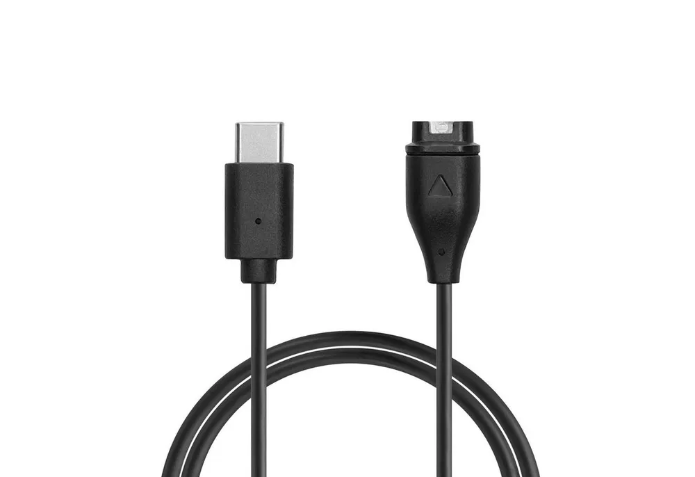 kwmobile Smartwatch USB-C Kabel für Garmin vivomove 3S / vivoactive 4 4S 5 / Smartphone-Ladegerät (1-tlg., USB-C Ladekabel für Smartwatch Aufladekabel Fitnesstracker Ersatzkabel)