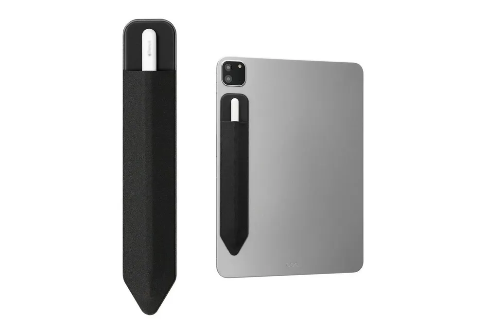 kwmobile Tablet-Hülle Tablet Pen Holder für Apple Pencil, Universalhalterung für digitale Stifte - selbstklebend aus Kunstleder