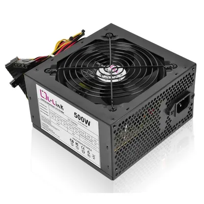 L-Link 500 W ATX-Netzteil mit Kabel im Lieferumfang enthalten