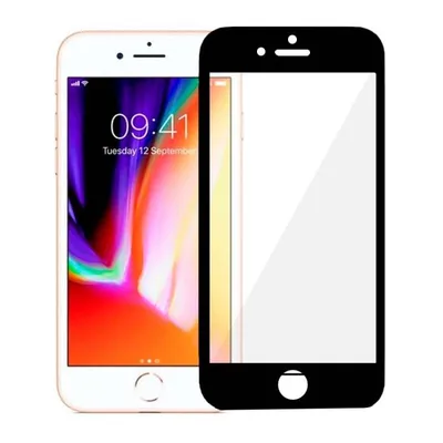 Panzerglas Ultra Resistent iPhone 8 Schwarz Displayschutz