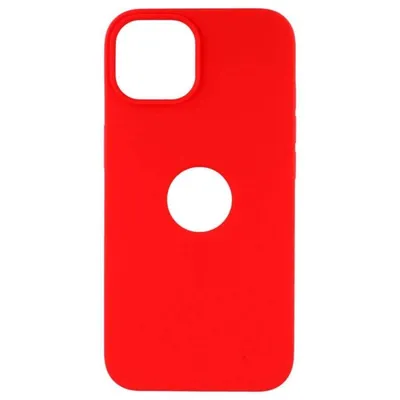 Ultraweiche Logo Schutzhülle Silikon Mikrofaser Antirutsch für iPhone 14