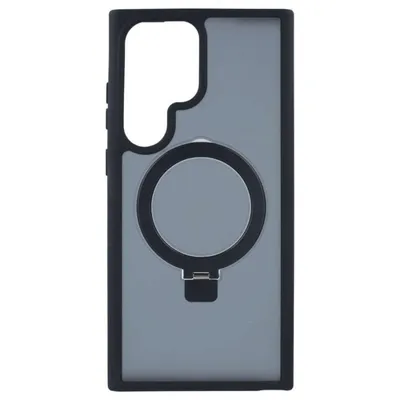 Ring Hülle MagSafe Kompatibel Schwarz für Samsung Galaxy S23 Ultra